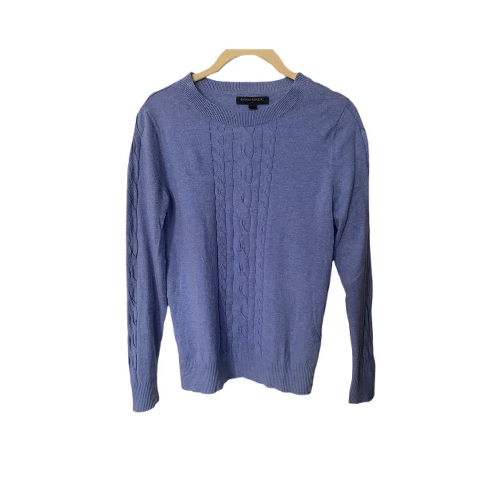 Banana Republic Indigo Cable Knit Sweater